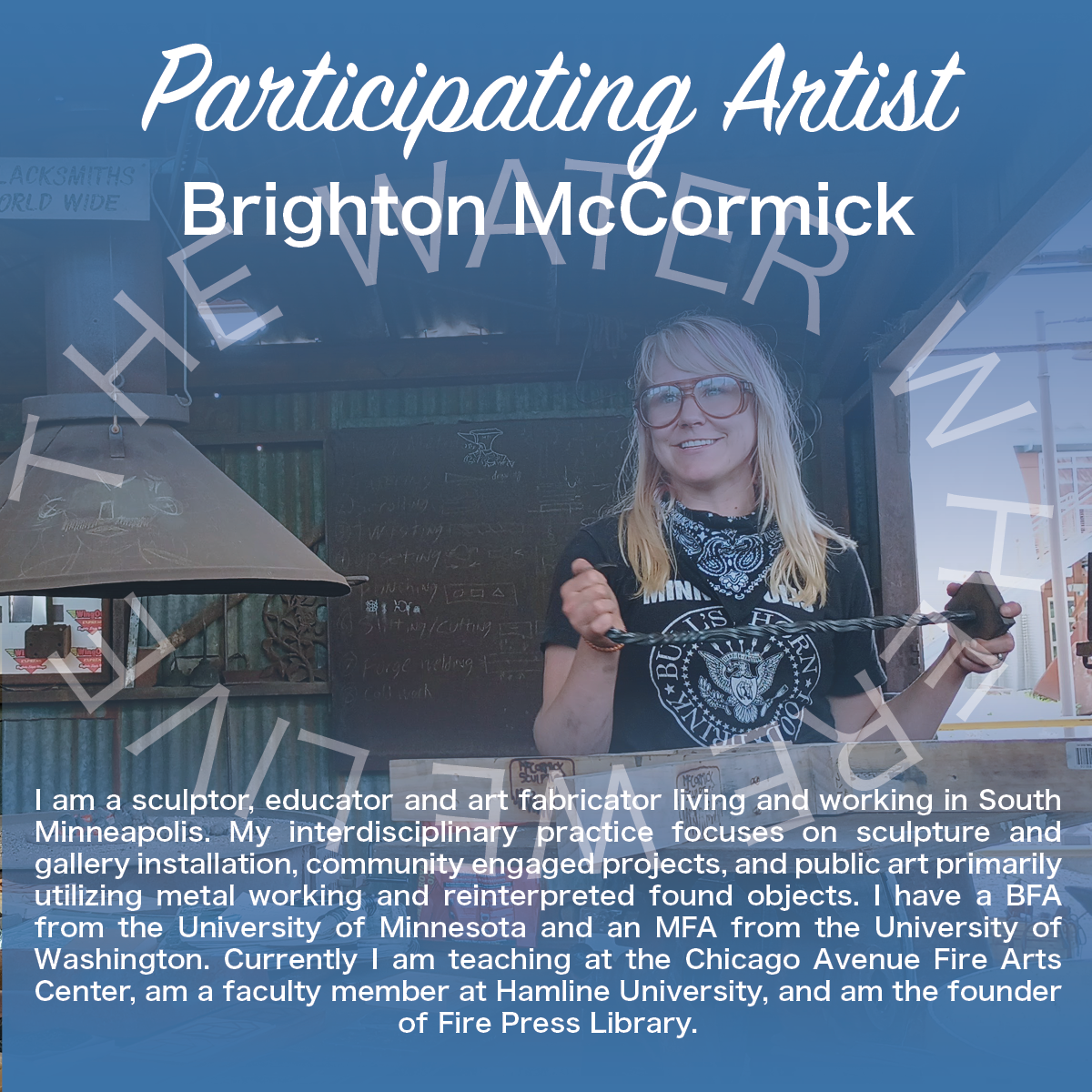 Graphic describing artist Brighton McCormick