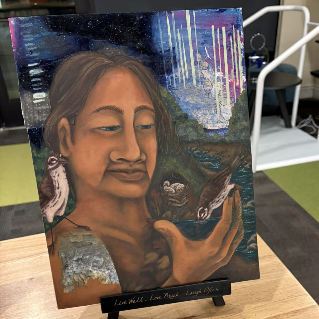 Jennifer's painting on display