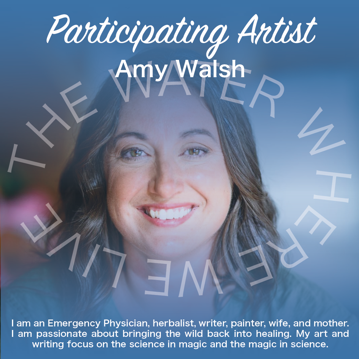 Graphic describing artist Amy Walsh