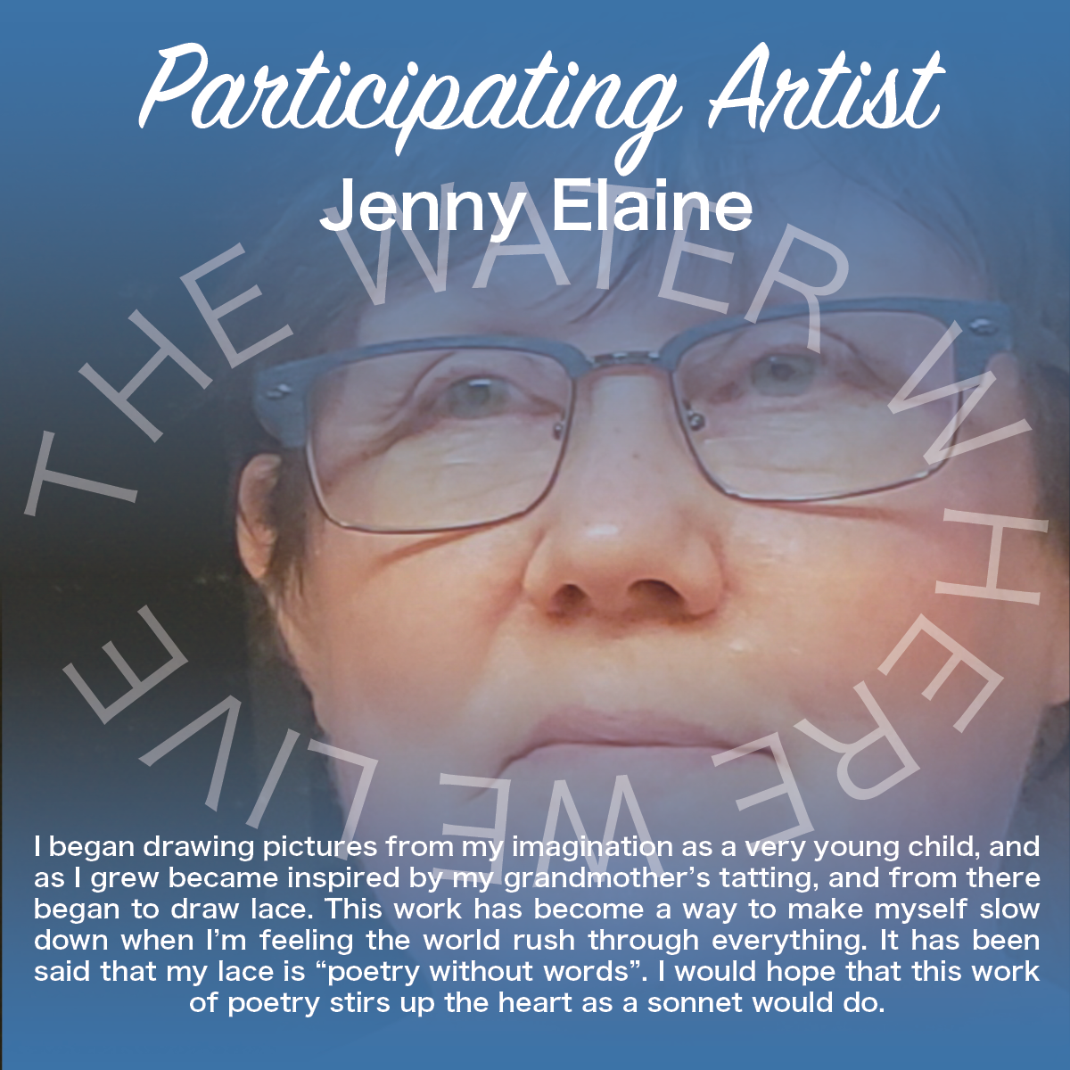 Graphic describing artist Jenny Elaine